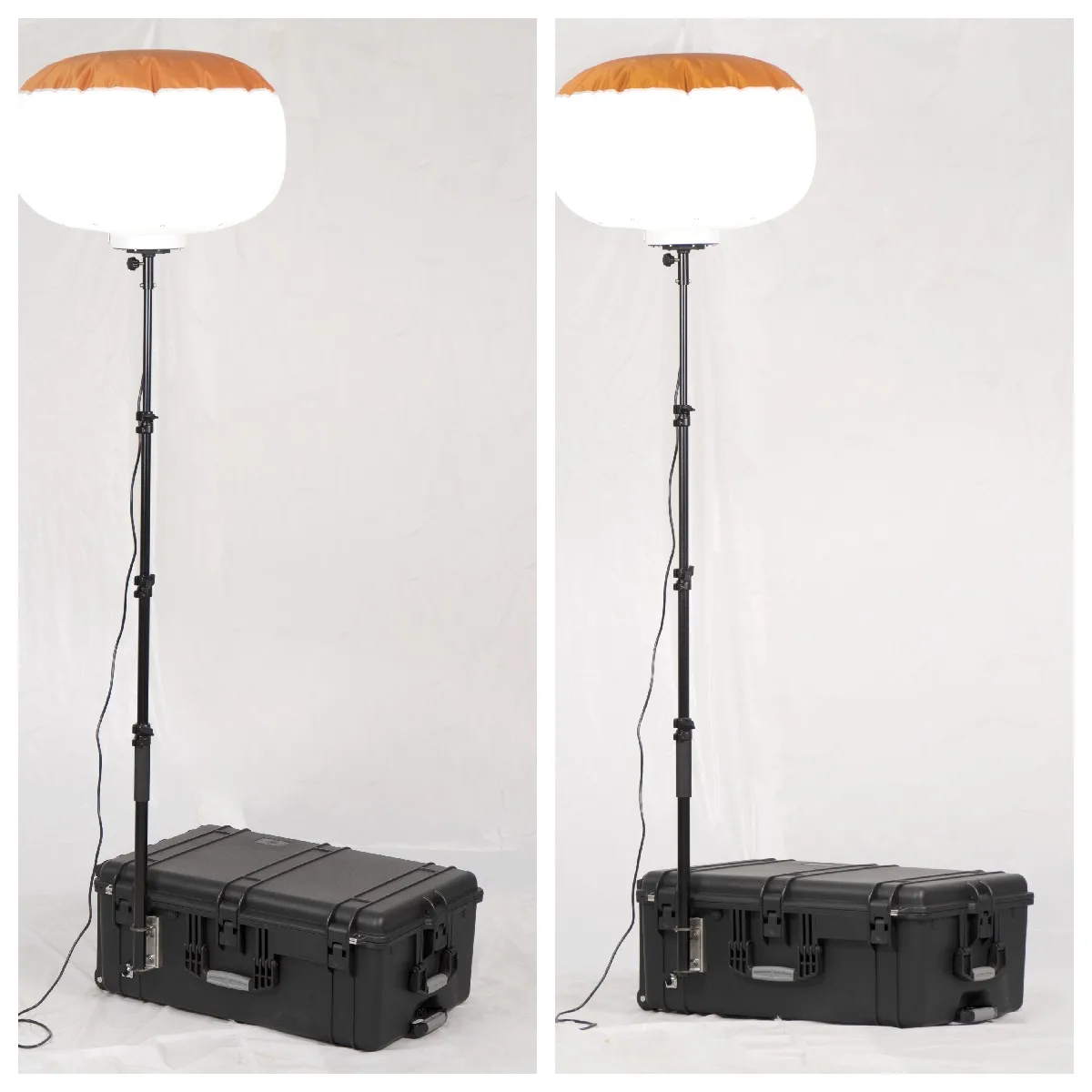 Professional 60W Mobile Lighting Beacon Kit White Light Emitting Diode Light Source with DC Power Supply Manufacturing Rich