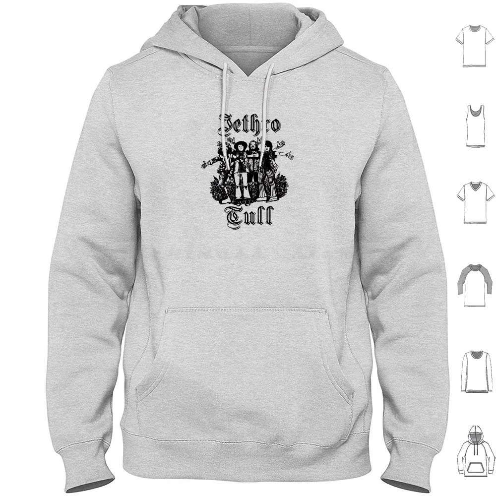 Jethro Tull: A Portrait Of The Band Sudadera con capucha de algodón de manga larga Jethro Tull Music Classic Progressive 70 Music 1970s Aqualung