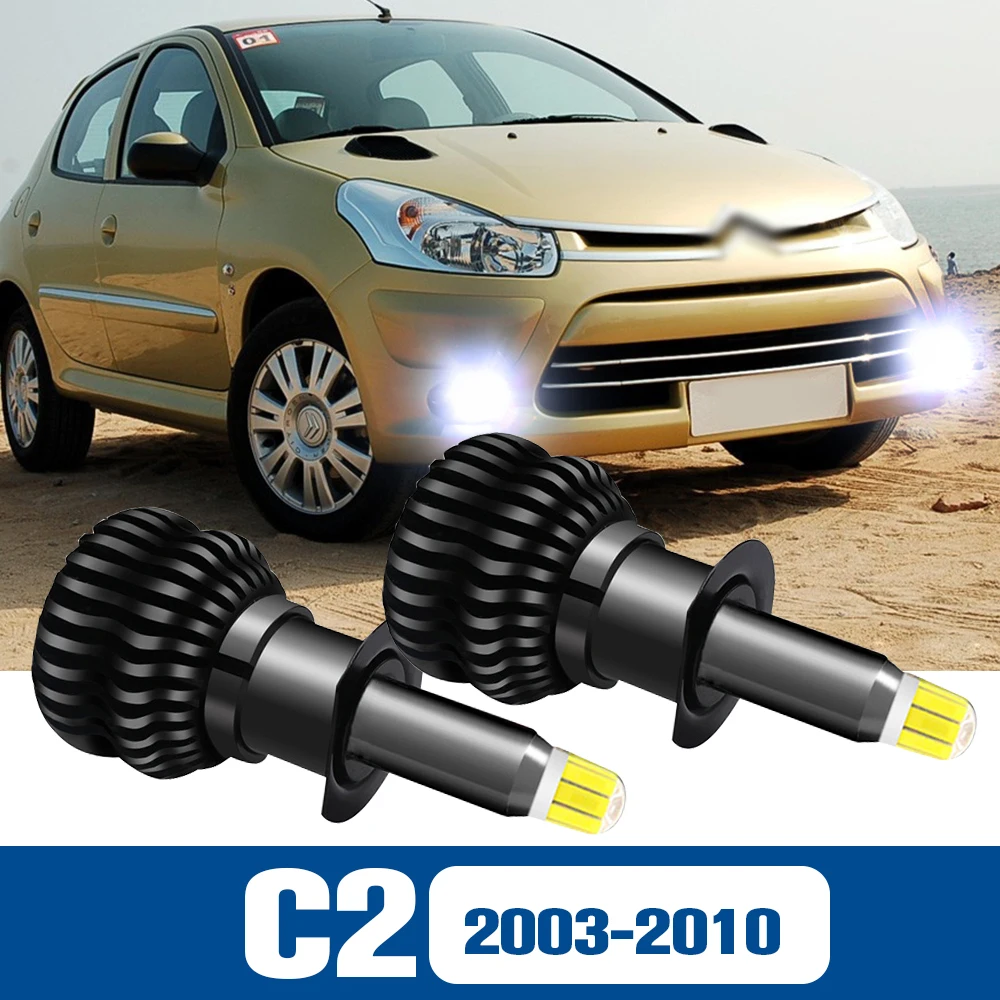 

2pcs LED Fog Light Blub Lamp Accessories Canbus For Citroen C2 2003-2010 2004 2005 2006 2007 2008 2009