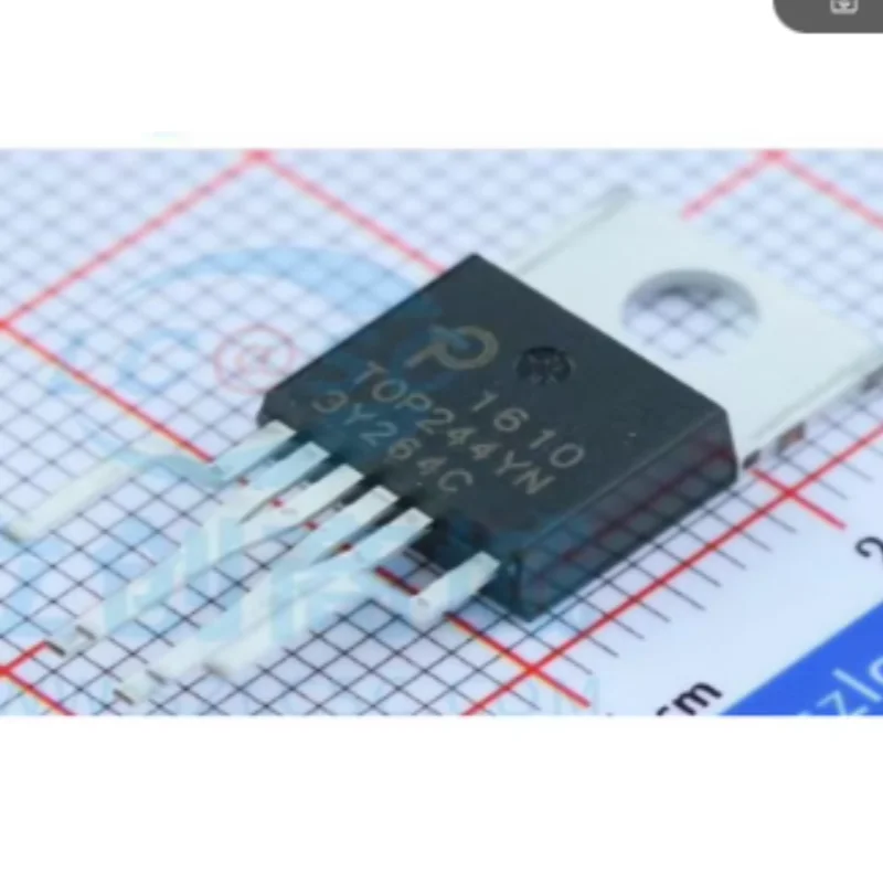10PCS Original TOP244YN TO-220-7 Offline Flyback AC-DC Switcher 700V MOSFET 45W~65W 66~132kHz PI  Power Regulator IC Chip