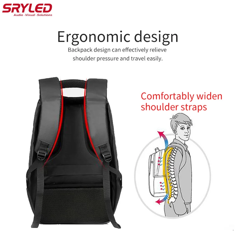 SRYLED LED Display Backpack Smart Walking Waterproof Wifi Led Advertising Screen Bag