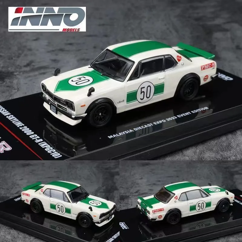 INNO 1:64 NISSAN SKYLINE GT-R Orange White Malaysia Show Limited edition