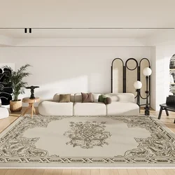 French Retro Style Carpets for Living Room Large Area Bedroom Decor Plush Carpet Waterproof Bedside Floor Mat Anti-slip Soft Rug