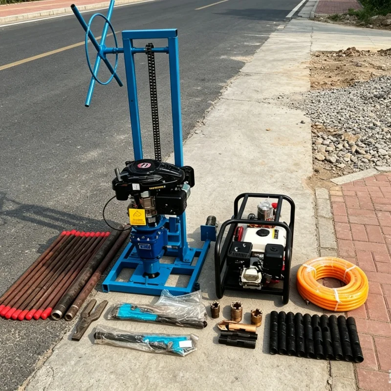 

Customized Small Farm Water Well Drilling Rig, Portable Water Well Driller, Drilling & Exploration Equipment