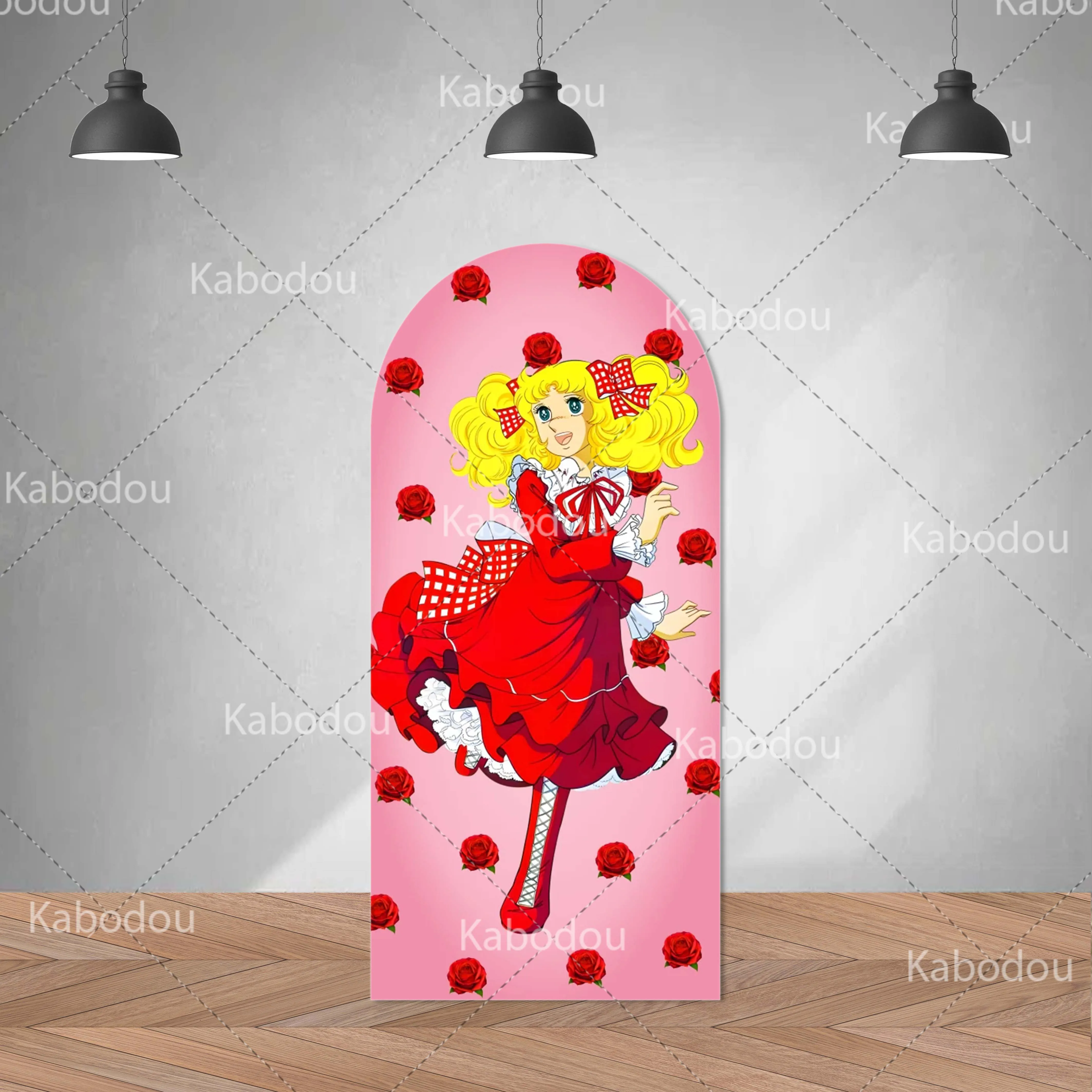 Candy Candys Anime Backdrop Arch Doubleside Kid Birthday Party Decoration Baby Shower Photo Photography Background Studio Prop