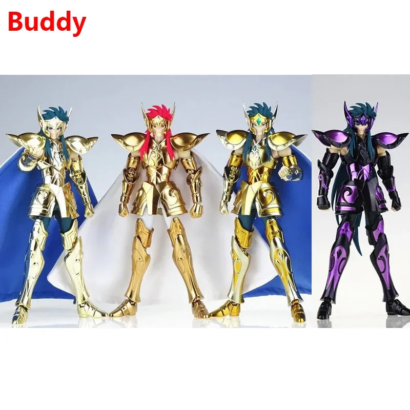 

MST model Saint Seiya Myth Cloth EXM/EX Metal Aquarius Camus With Hyoga Cygnus Head 24K Hades Gold Zodiac Knights Action Figure
