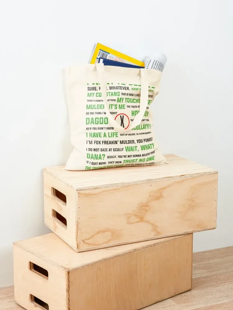 The X-Files Quotes - UNIQUE! Tote Bag Women's shopping bag Shopping bags reusable grocery bags Handbags