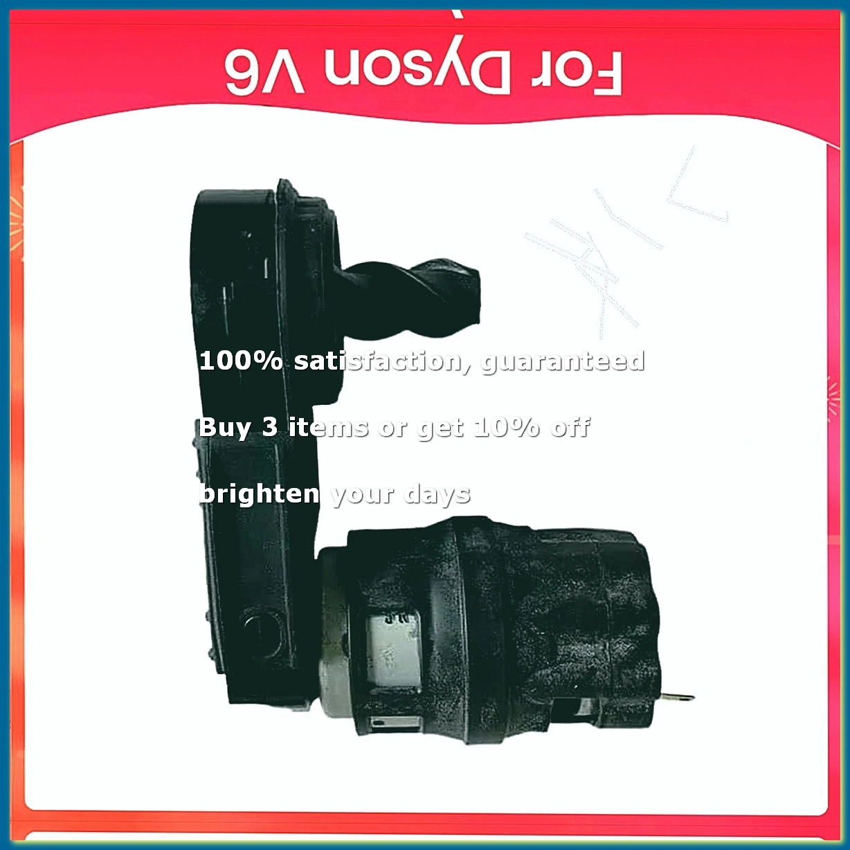 Vacuum Cleaner Carbon Fiber Suction Head Brush Motor for V6 Replacement Parts