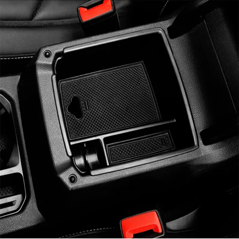Caixa de armazenamento do braço do console do centro do carro, bandeja da luva, acessórios da tampa, Volkswagen Tiguan MK2, 2016, 2017, 2018, 2019, 2020, 2021, 2022