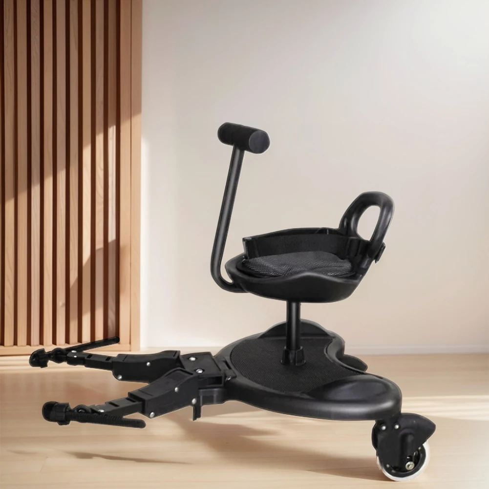 

Universal Second Child Standing Plate with Seat Twins Scooter Hitchhiker Second Children Auxiliary Trailer Stroller Accessories