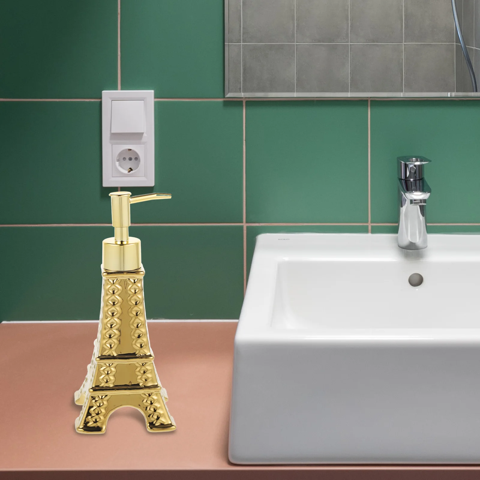 

Shampoo Dispenser Refillable Bottle Pump Liquid Soap Lotion Dispenser Bathroom Shower Gel Container Easy Press for Home Hotel