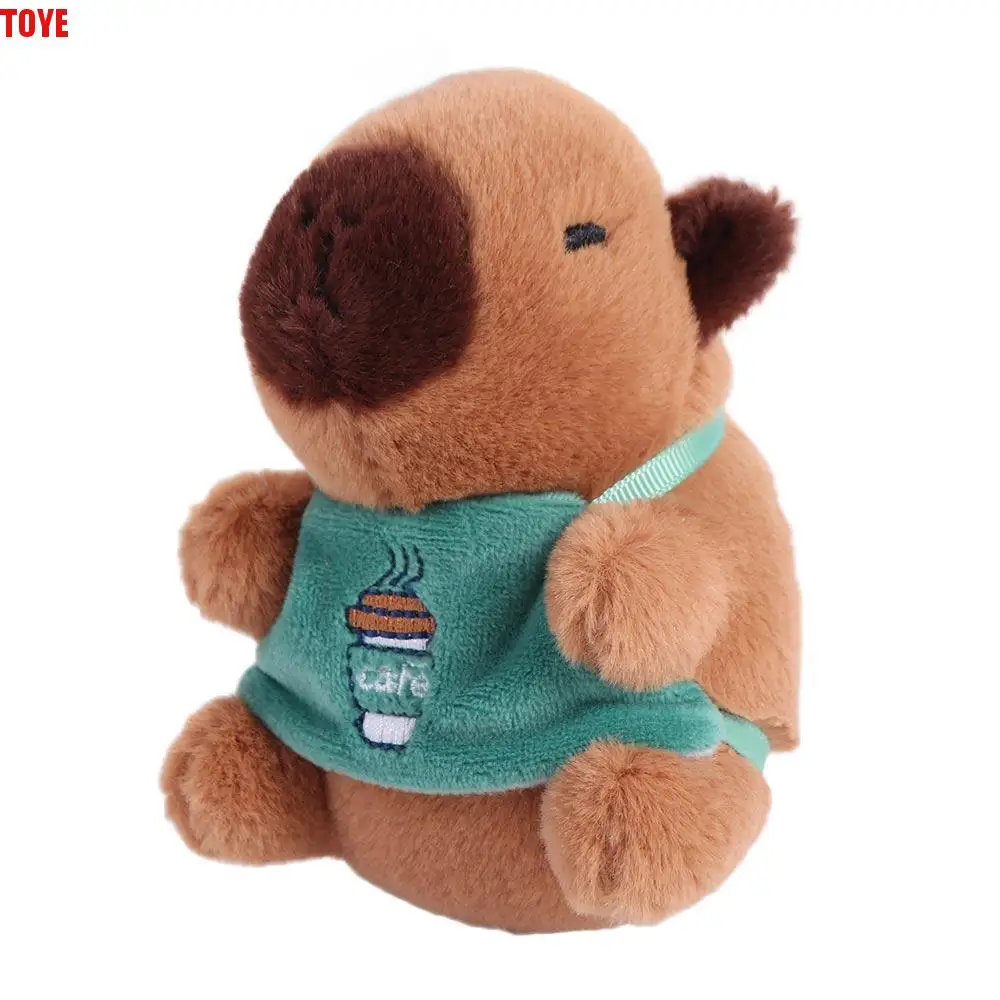 

PP Cotton Capybara Keychain Plush Stuffed Soft Capybara Plush Pendant Plushies Doll Fluffy Capybara Plush Doll Toys