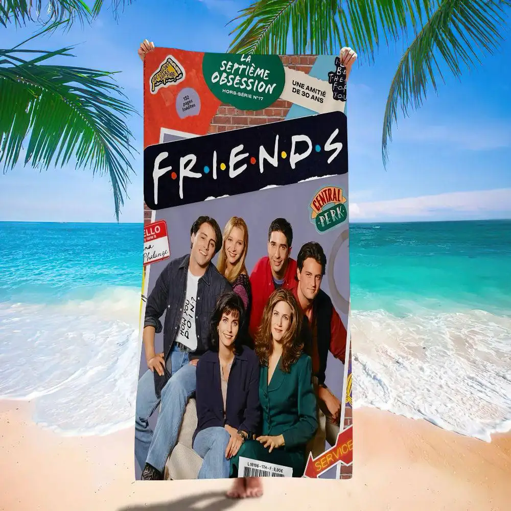 Classic F-Friends TV Show Microfiber Blanket Quick Drying Beach Towels Oversized Printing Super Absorbent Pool Towel Blanket