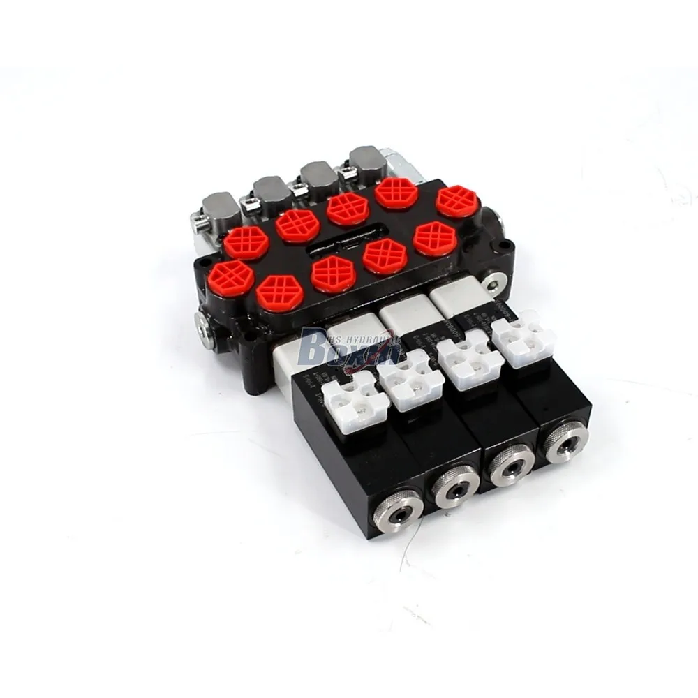 

Q45 Monoblock Directional Valve with Solenoid & Manual Actuation, G1/2 Inlet/Outlet