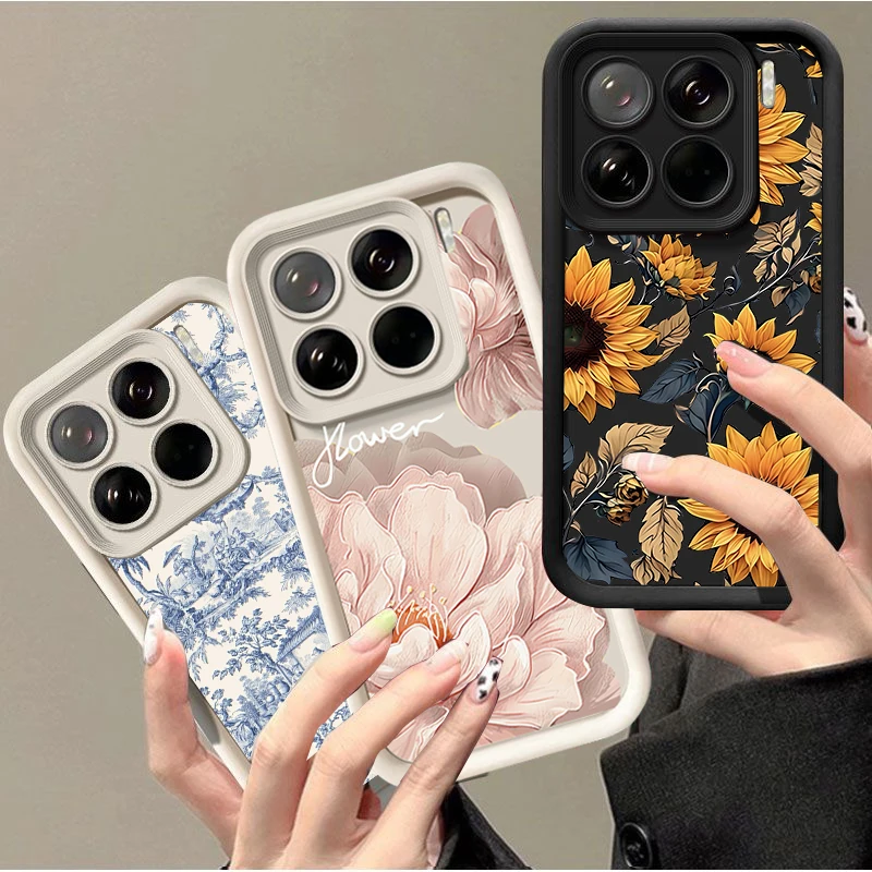 Fashion Beautiful Flower Phone Case For Xiaomi 15T Pro 14T P