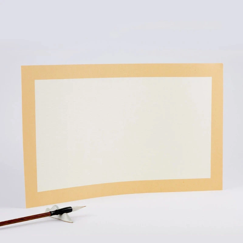 Thick Rectangle Xuan Paper Cards Raw Cooked Half Raw Half Cooked Rice Paper for Calligraphy Painting Practice Art Supply