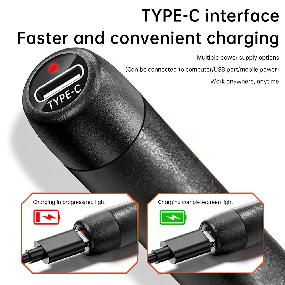 Imagem -06 - Cordless Solda Elétrica Ferro Pen Portátil Tipo-c Interface Ferro de Solda Grupo Ajuste de Temperatura Equipamentos de Soldagem