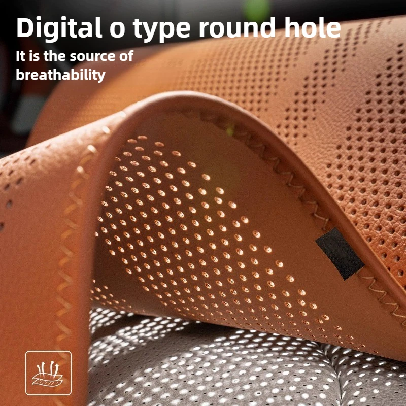 مقعد السيارة الموسعة مسند القدمين سائق والركاب الساق الراحة غطاء مقعد السيارة العالمي الجلود تنفس عدم الانزلاق غطاء مقاعد السيارات #3