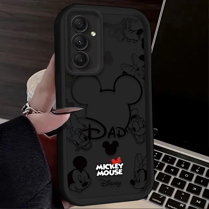 Custodia per telefono Disney Mickey Minnie Mouse per Samsung Galaxy S24 Ultra S23 FE S22 S21 Plus A54 A34 A14 A73 A53 A33 5G custodie in Silicone