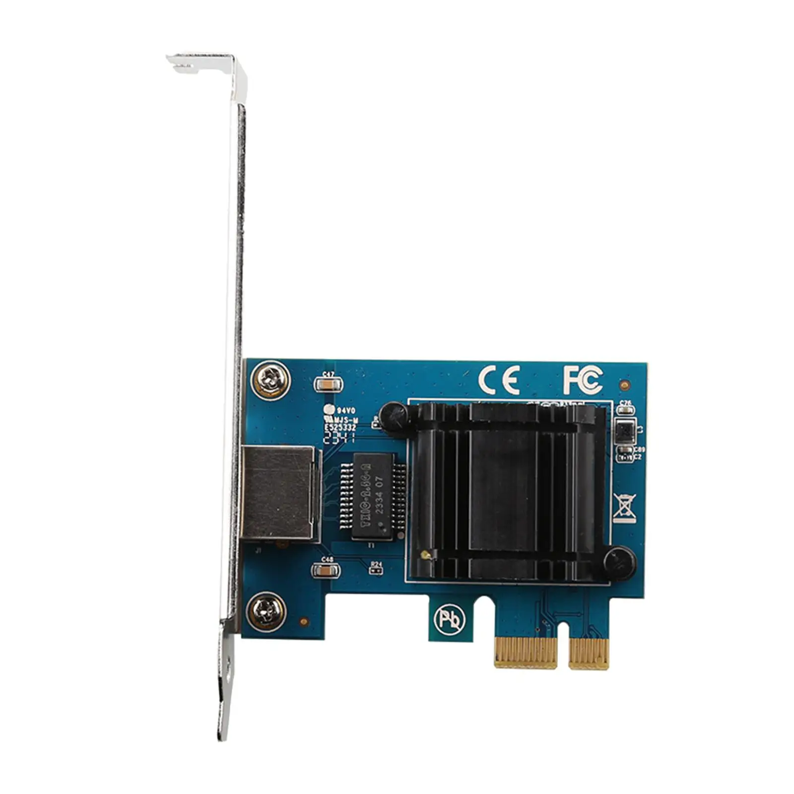 Mini PCIe Single Port with Low Profile Bracket Metal 10/100/1000/2500Mbps for RTL8125B Server Network Card Ethernet Card 2.5Gbps