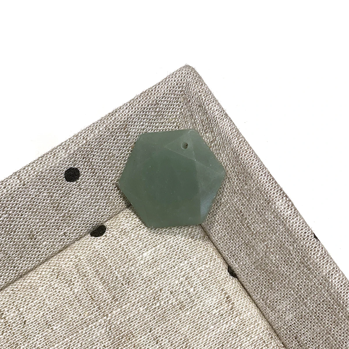 Retro Goldener Anhänger Naturstein Sechseck-Anhänger 20x23mm für Schmuckherstellung DIY Halskette Ohrringe Zubehör – Detail 4