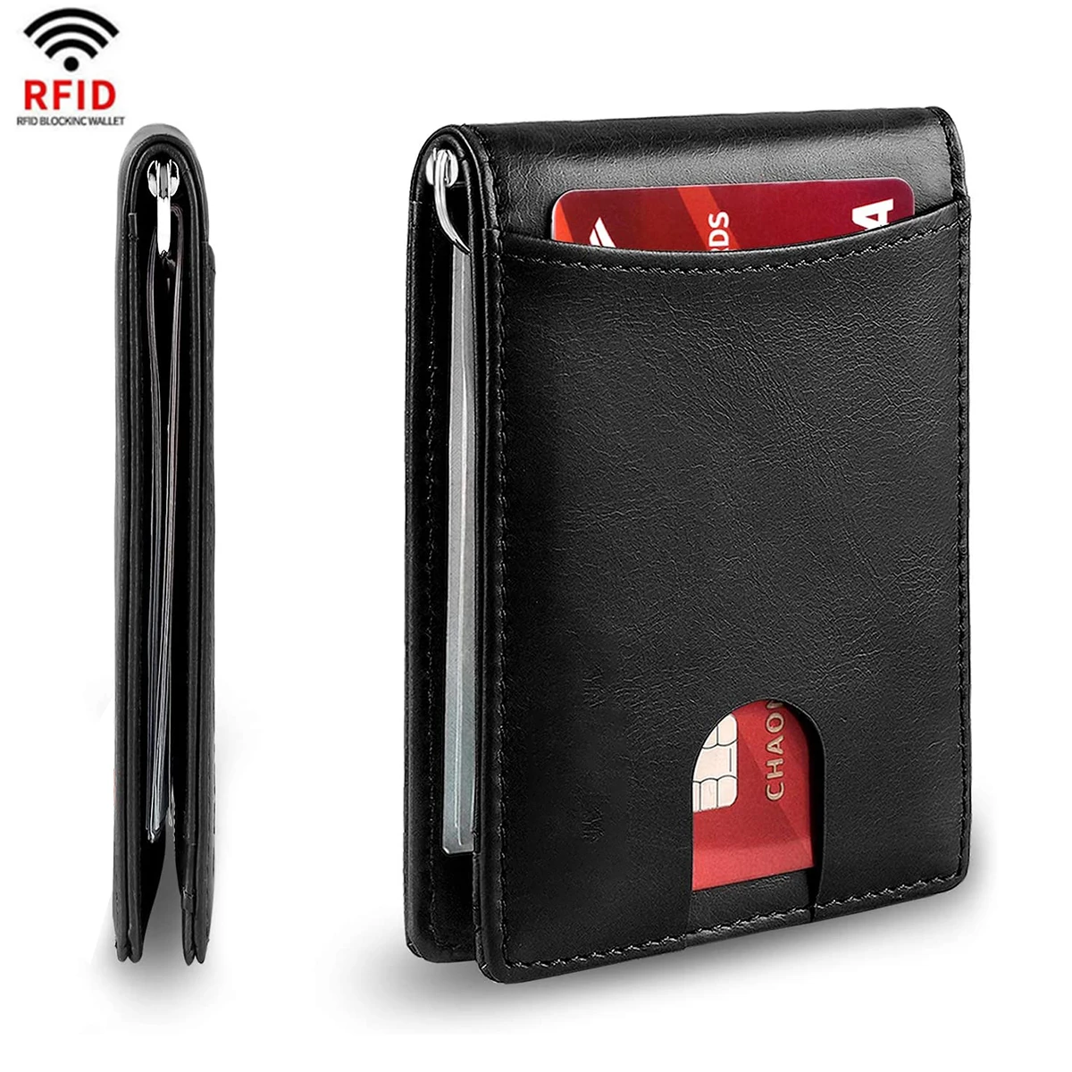 

Rfid Carbon Fiber Men Wallets Man Card Holder Money Bag Slim Thin Mini Wallet Male Small Short Purse Black Walet Billfold Vallet