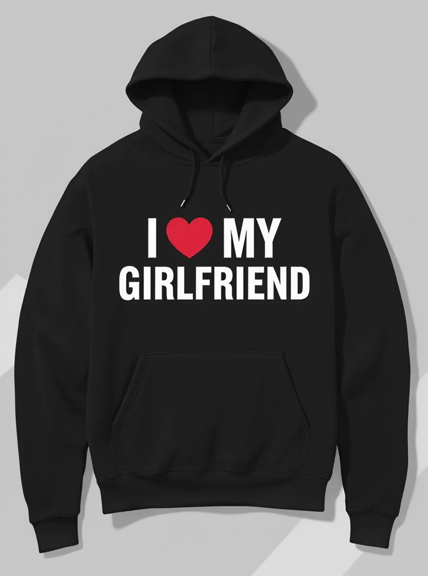 

Мужская толстовка с капюшоном «I Love My Girlfriend», стиль для пары, подарок