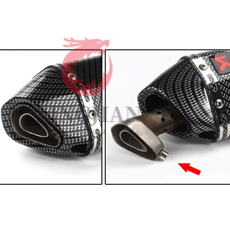 Universal Motorcycle Exhaust Muffler For Akrapovic Small Hex Sound Adjustment Accessories Modification Parts