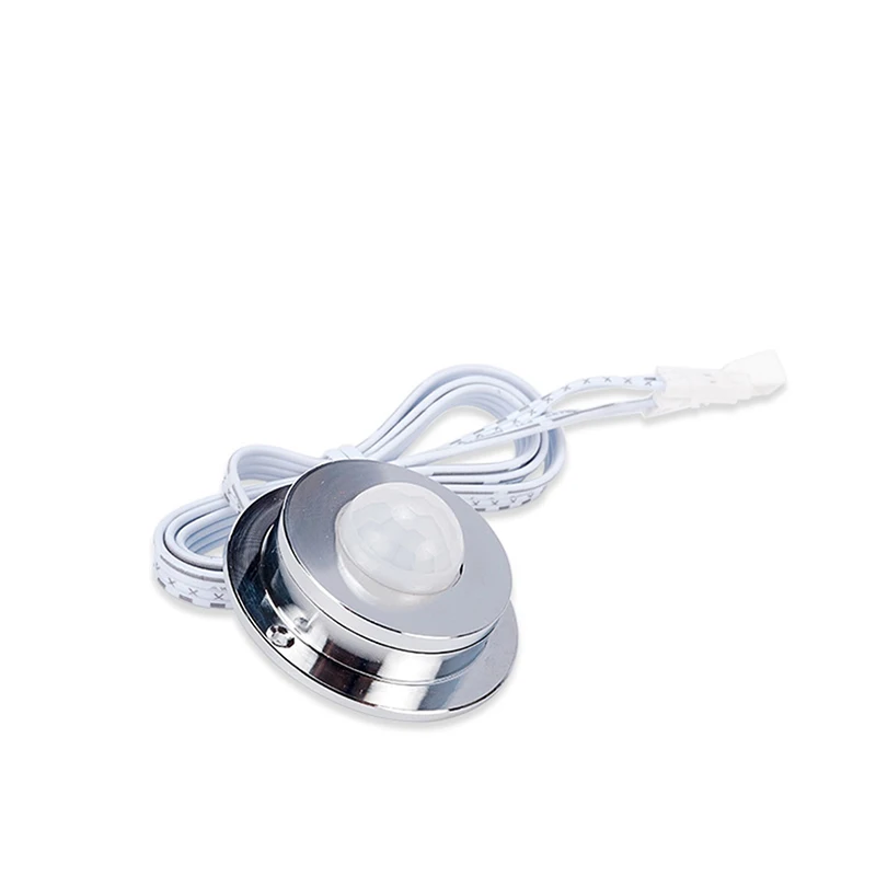 Mini PIR Motion Sensor Switch, Ceiling Wall Occupancy Sensor Switch, Touch Dimming for Kitchen Cabinet, Closet LED lighting