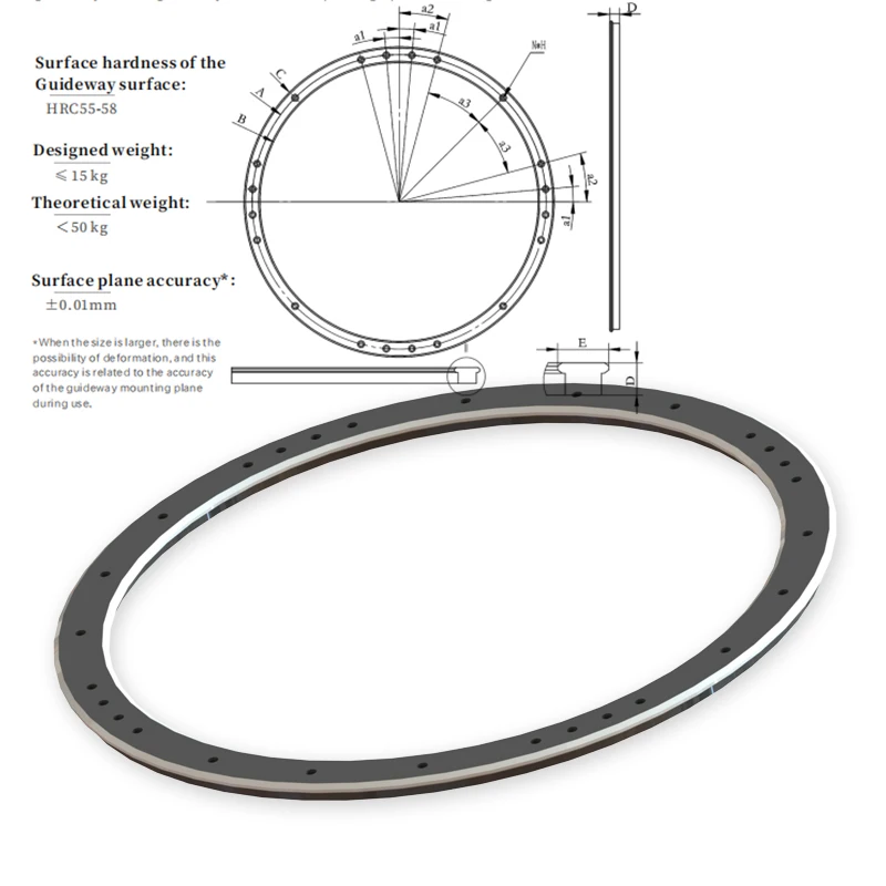 Stainless Steel Linear Guide And Arc Guide Combination Circular Linear Conveyor For Automated Production Lines