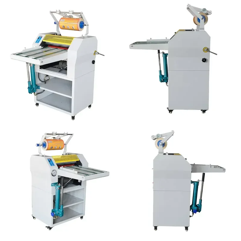 for QK-390A Oil Heating A3 Size Hydraulic BOPP Film Hot and Cold Roll Laminator Slitting Laminator