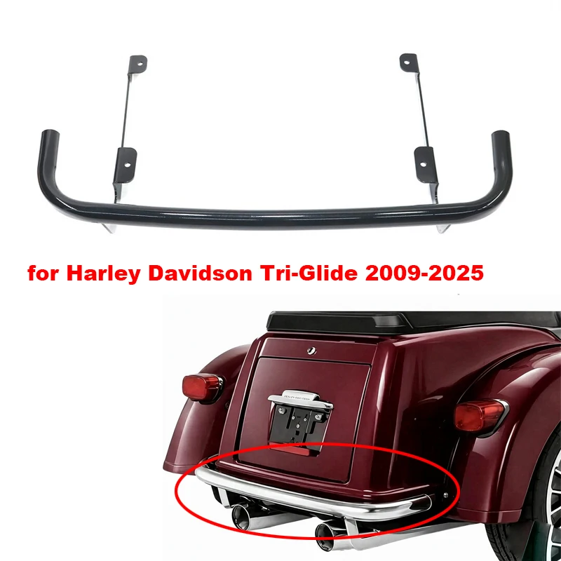 09-24 for Harley Davidson Tri-Glide Motorcycle Solid Steel Rear Guard Protector Pumper 2009 2010 2011 2012 2013 2014