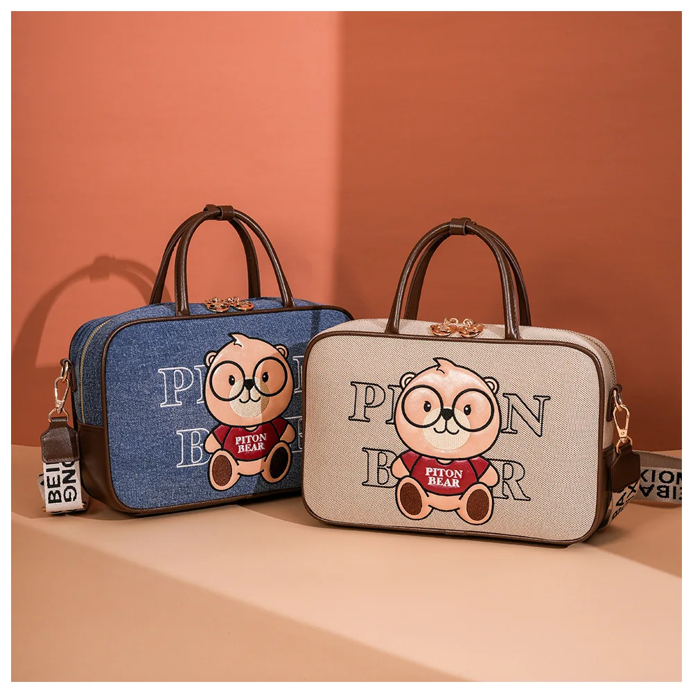 Beibao Neue Cartoon Bär Casual Mode Vielseitige Große Kapazität Einzelnen Schulter Umhängetasche Handheld frauen Tasche