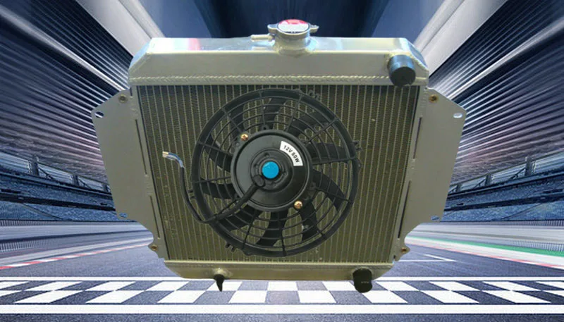 For Aluminum Radiator & SHROUD & FAN SUZUKI SIERRA SPFTOP / HARDTOP SJ410/413 1.3L 7/1981-3/1996