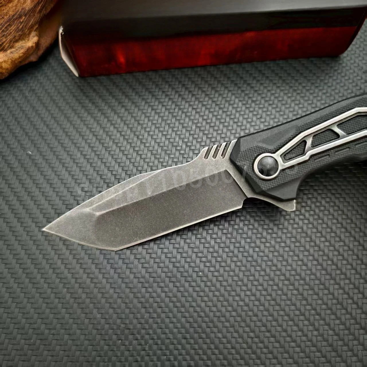 KS 1376 سكين للفرد 8Cr13Mov شفرة ألياف النايلون مقبض المحمولة متعددة الوظائف أداة الطوارئ في الهواء الطلق التخييم سكين صيد