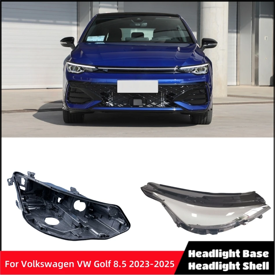 For Volkswagen VW Golf 8.5 2023 2024 2025 Auto Accessory Car Base Head Lamp Shell Headlamp Base Fixing Bracket Glass Lamp Shell
