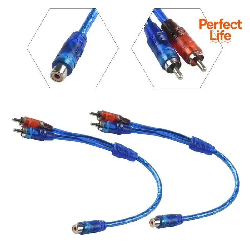 2Pcs Set RCA Audio Cable 