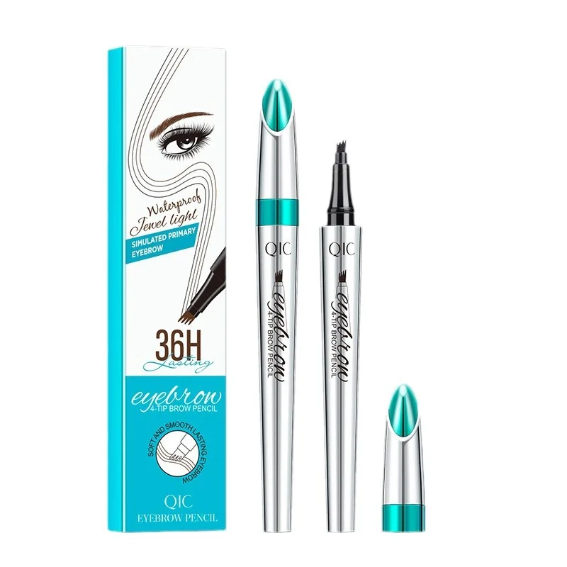 메이크업Four-Claw Sketch Eyebrow Pencil Black Brown Gray Liquid Eye Brow Pencil Waterproof Long Lasting Microblading Eyebrow Pencil