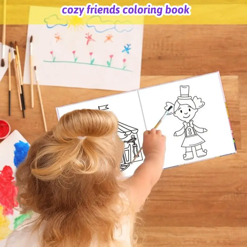 Drawing Doodle Coloring Book 40 Sheets Coloring Books Painting Book Doodle Book Stress Relief Drawing Toy For Family Friends