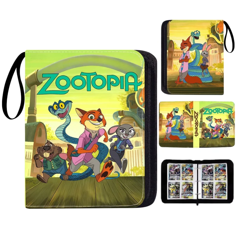 

New Zootopia 2 Nick Judy Game Card Collection Album Book Anime Binder Cartoon Zipper Card Holder Children's Toy Christmas Gift