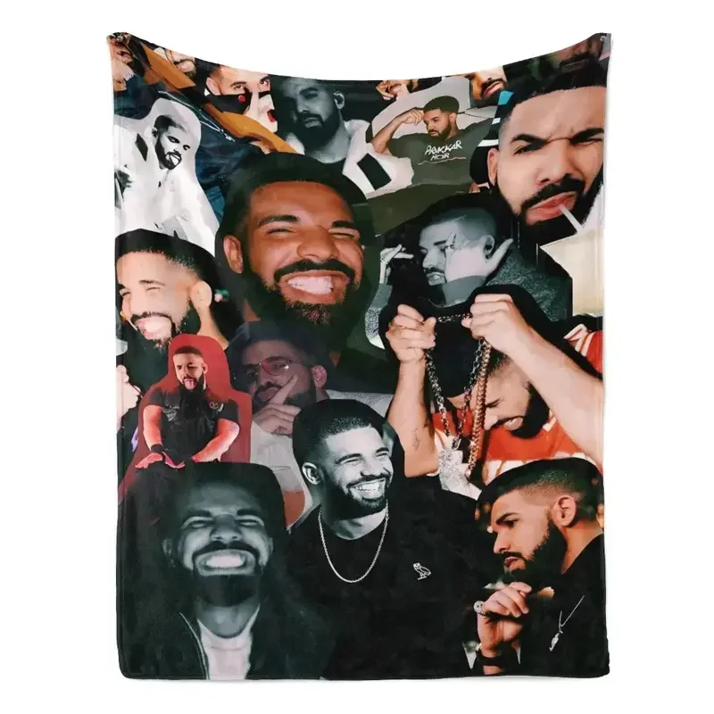 Drake-inspired Streetwear Hip-hop Flannel Blanket— Throw Hip-hop Fans, Perfect Gift Music Lovers or For Use At Home and Outdoors