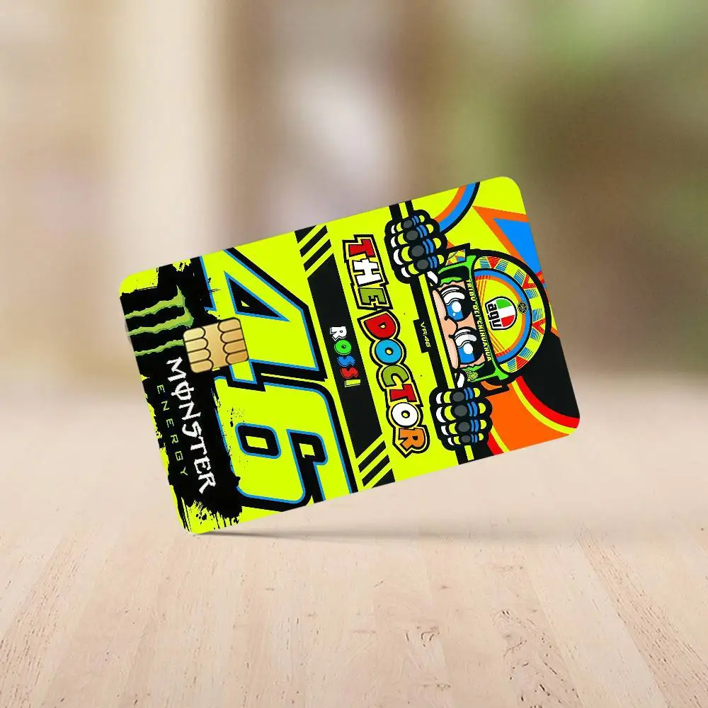 R-Rossi Cool 46 Credit Card Stickers Skin for Bank Debit Decorative Protection 4PCS Anti-scratch Waterproof