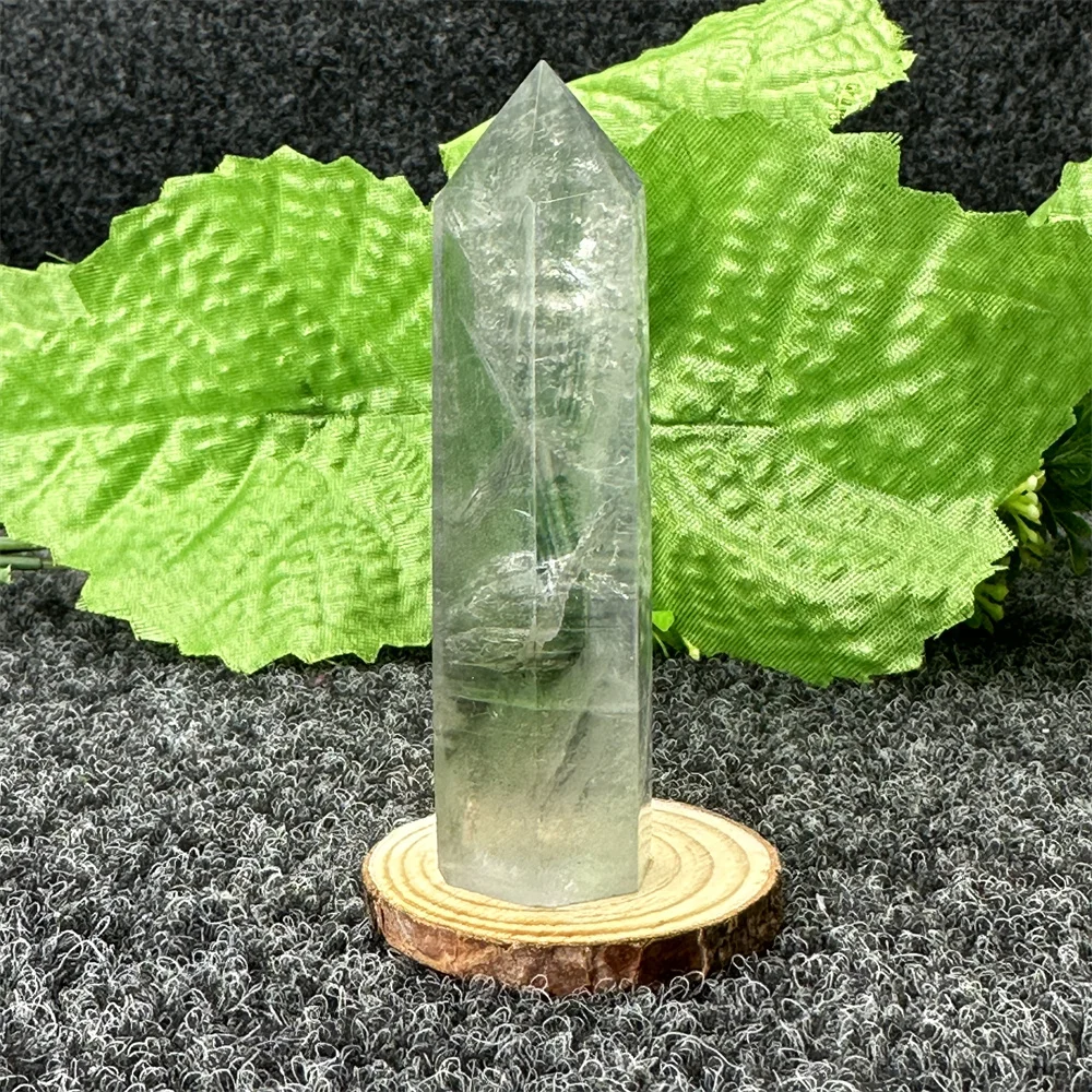 Natural Colored Fluorite Hexagonal Crystal Wand Healing Polished Gemstone Obelisk Holiday Gifts Home Decor