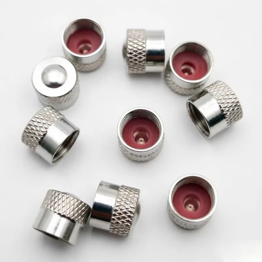 8/12/16pcs Brass Car Tire Valve Stems Caps Metal Easy To Install Tire Valve Cap Dustproof Tire Wheel Stem Air Valve Caps