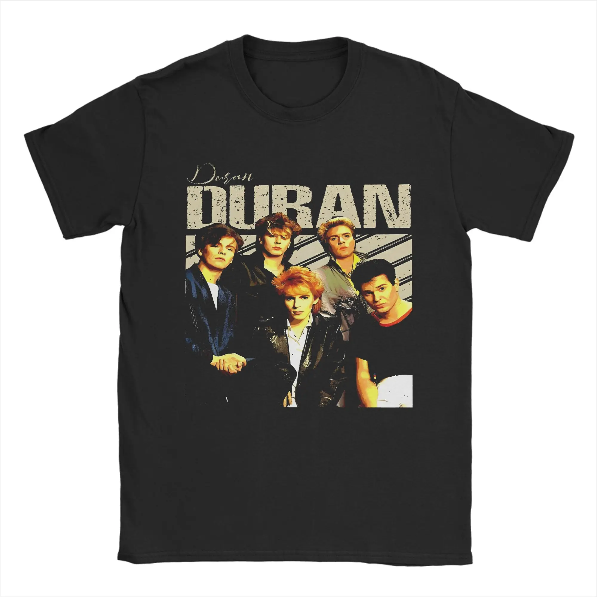 الرجال النساء الجرافيك المطبوعة دوران دوران موسيقى الروك تي شيرت القطن تي شيرت الملابس