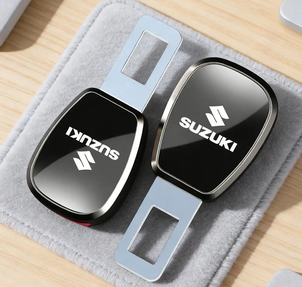 

For Suzuki Swift Jimny Ignis Alto SX4 Car Seat Belt Clip Extender Metal Badge Lock Buckle