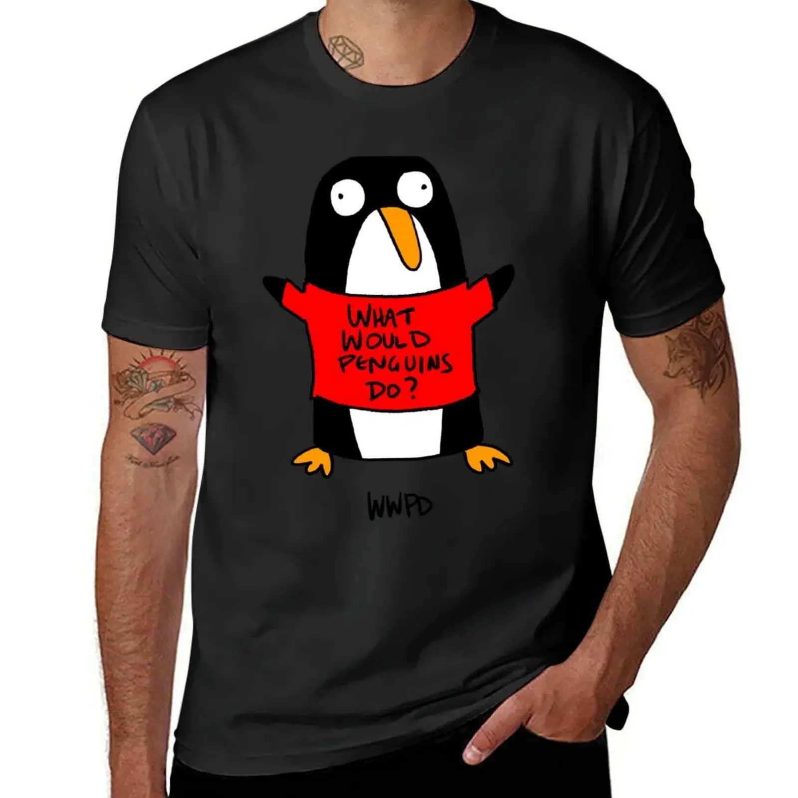 

What Would Penguins Do T-Shirt sublime kawaii clothes tees mens graphic t-shirts anime