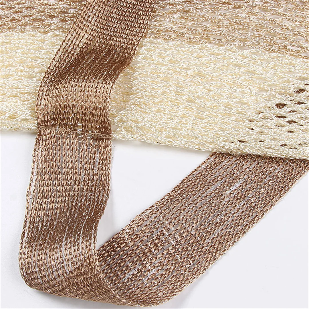 Sexy Tunika mit Gürtel, Fransen und Quasten, gehäkelt, gestrickt, Strandkleid, Strandmode, Damen V4649 – Detail 10