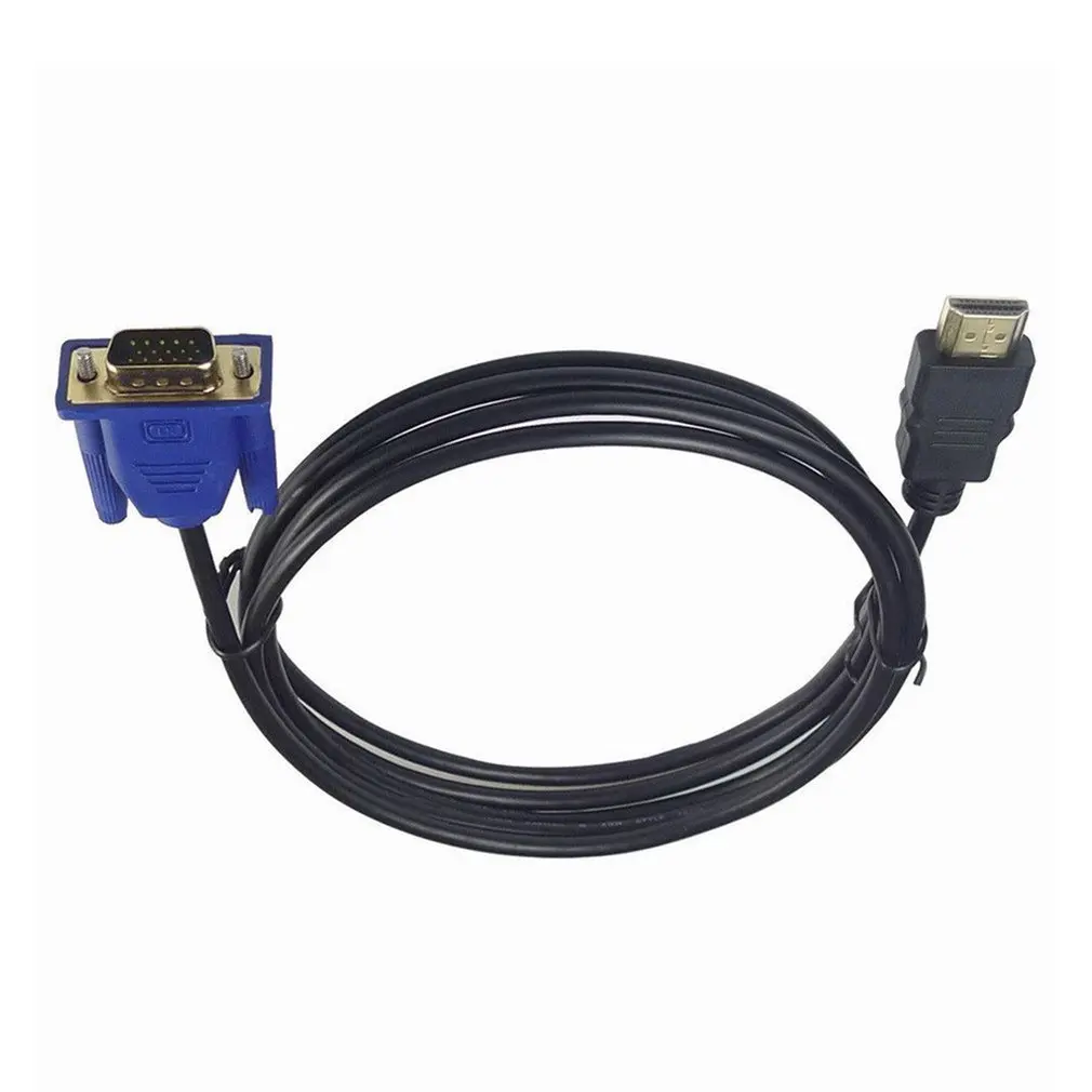 Cable HD Compatible con VGA 1080P HD, adaptador de Audio Compatible con VGA, 1m
