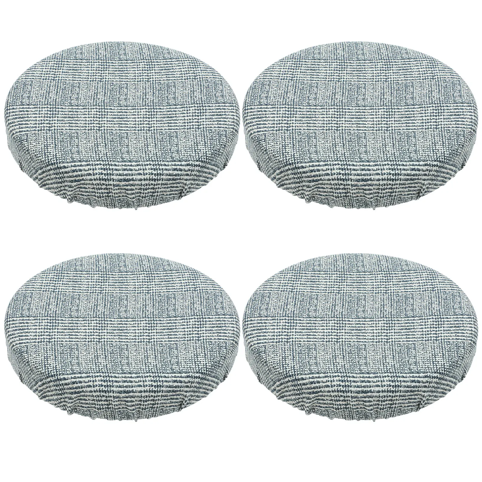 

4Pcs Stylish Elastic Round Stool Covers Seat Protector Bar Stool Cover for Dining and Celebration